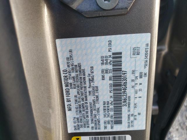 Photo 10 from auction – 2016 LINCOLN MKZ with VIN 3LN6L2J94GR630197
