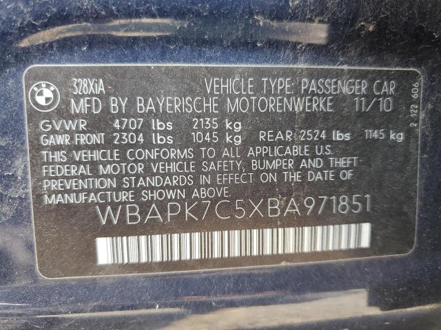 Photo 10 from auction – 2011 BMW 328 XI with VIN WBAPK7C5XBA971851