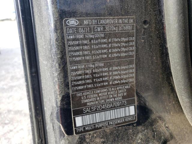 Photo 10 from auction – 2011 LAND ROVER RANGE ROVE with VIN SALSF2D45BA709173