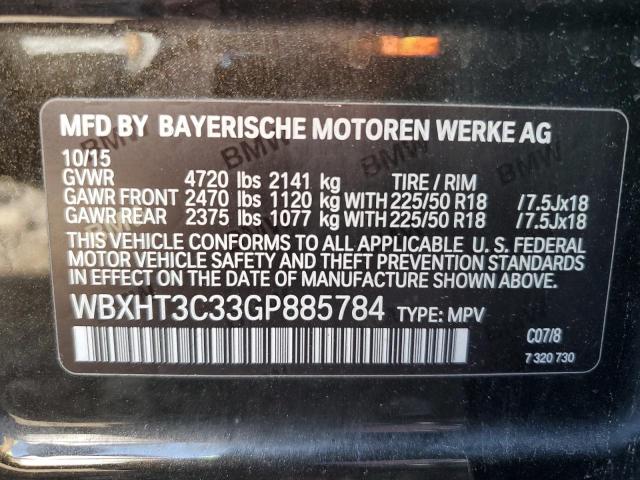 Photo 10 from auction – 2016 BMW X1 XDRIVE2 with VIN WBXHT3C33GP885784