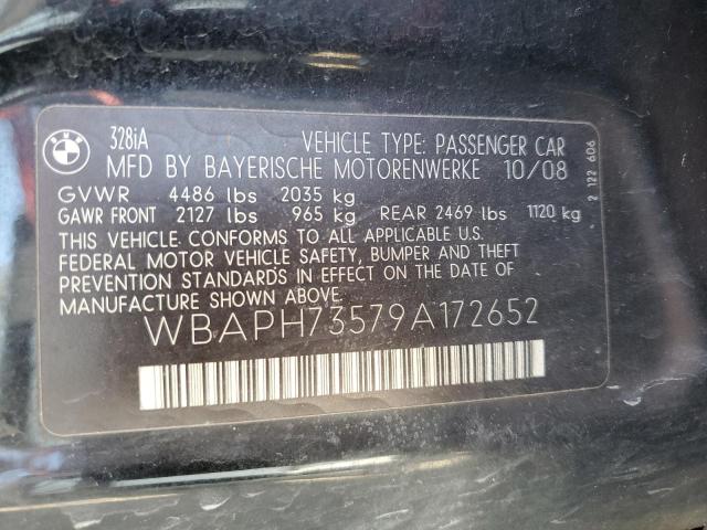 Photo 10 from auction – 2009 BMW 328 I with VIN WBAPH73579A172652