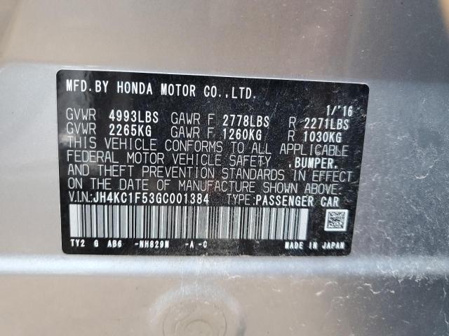 Photo 10 from auction – 2016 ACURA RLX TECH with VIN JH4KC1F53GC001384