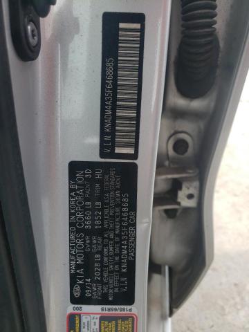 Photo 10 from auction – 2015 KIA RIO LX with VIN KNADM4A35F6468685