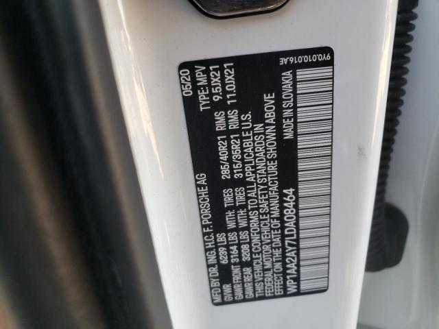 Photo 10 from auction – 2020 PORSCHE CAYENNE with VIN WP1AA2AY7LDA08464