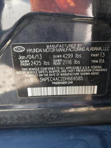 Photo 10 from auction – 2013 HYUNDAI SONATA SE with VIN 5NPEC4AC2DH669585