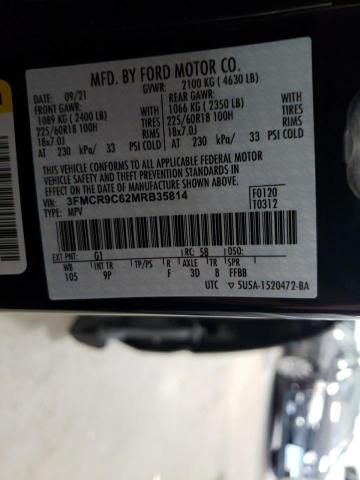 Photo 10 from auction – 2021 FORD BRONCO SPO with VIN 3FMCR9C62MRB35814