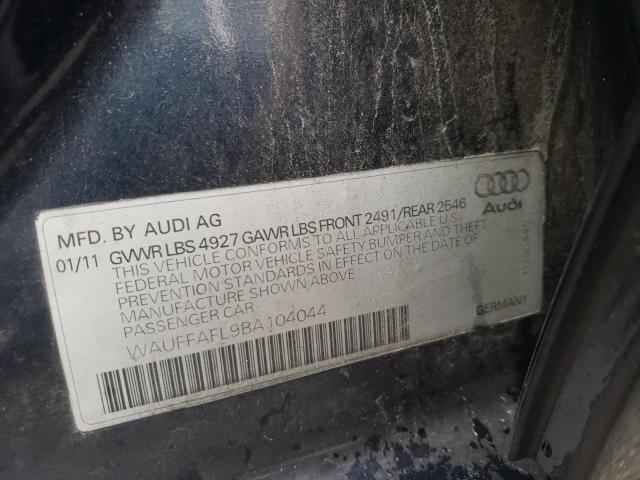 Photo 10 from auction – 2011 AUDI A4 PREMIUM with VIN WAUFFAFL9BA104044