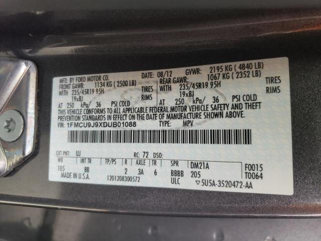 Photo 10 from auction – 2013 FORD ESCAPE TIT with VIN 1FMCU9J9XDUB01088