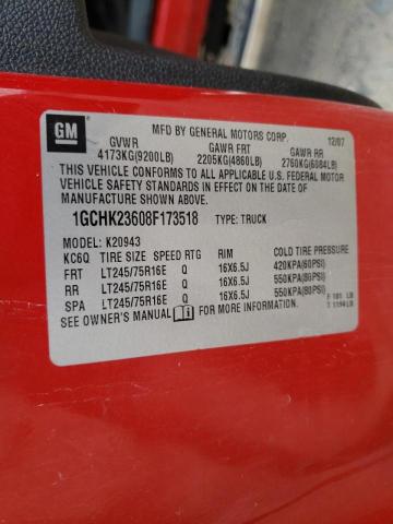 Photo 10 from auction – 2008 CHEVROLET SILVERADO with VIN 1GCHK23608F173518
