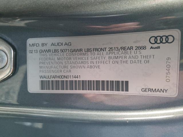 Photo 10 from auction – 2013 AUDI A5 PREMIUM with VIN WAULFAFH0DN011441
