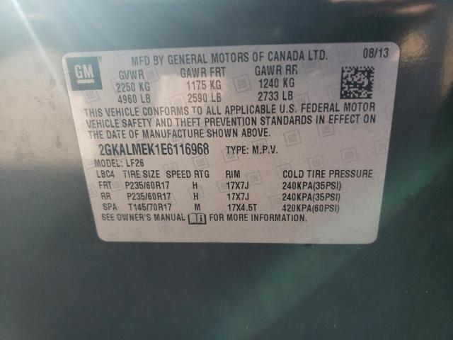 Photo 10 from auction – 2014 GMC TERRAIN SL with VIN 2GKALMEK1E6116968