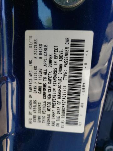 Photo 10 from auction – 2015 ACURA TLX TECH with VIN 19UUB2F52FA017204
