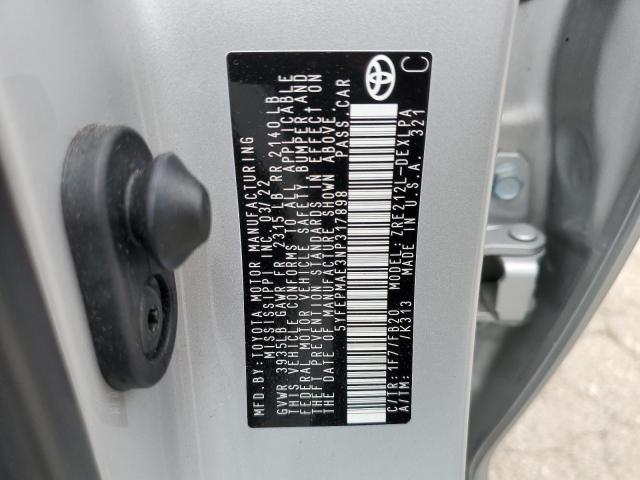 Photo 10 from auction – 2022 TOYOTA COROLLA LE with VIN 5YFEPMAE3NP317898