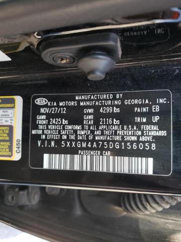 Photo 10 from auction – 2013 KIA OPTIMA LX with VIN 5XXGM4A75DG156058