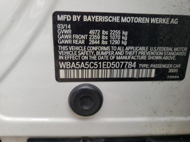Photo 10 from auction – 2014 BMW 528 I with VIN WBA5A5C51ED507784