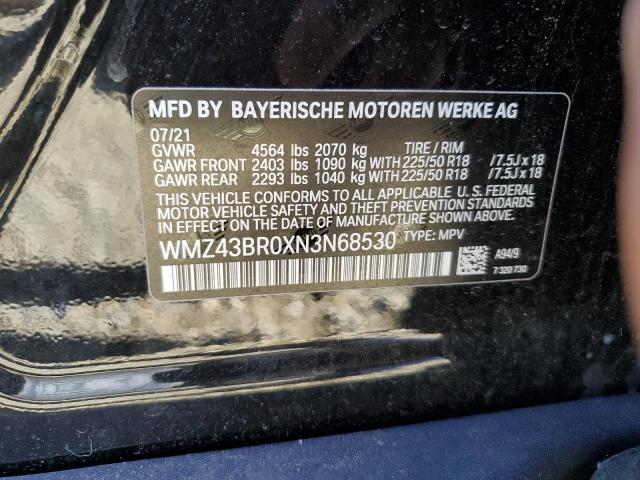 Photo 10 from auction – 2022 MINI COOPER COU with VIN WMZ43BR0XN3N68530