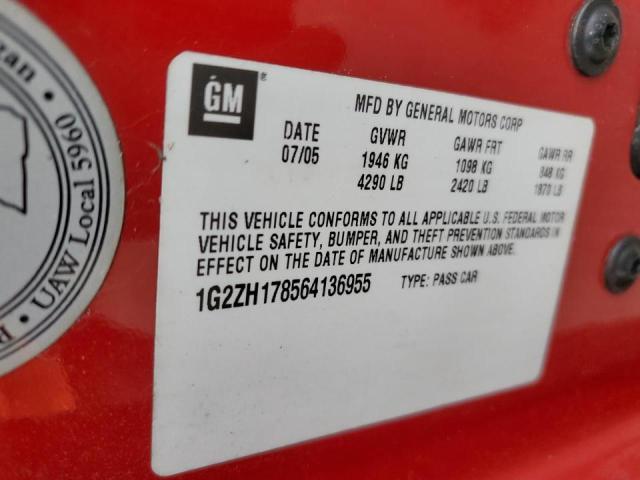 Photo 10 from auction – 2006 PONTIAC G6 GT with VIN 1G2ZH178564136955