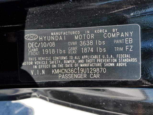 Photo 10 from auction – 2009 HYUNDAI ACCENT SE with VIN KMHCN36C19U129870