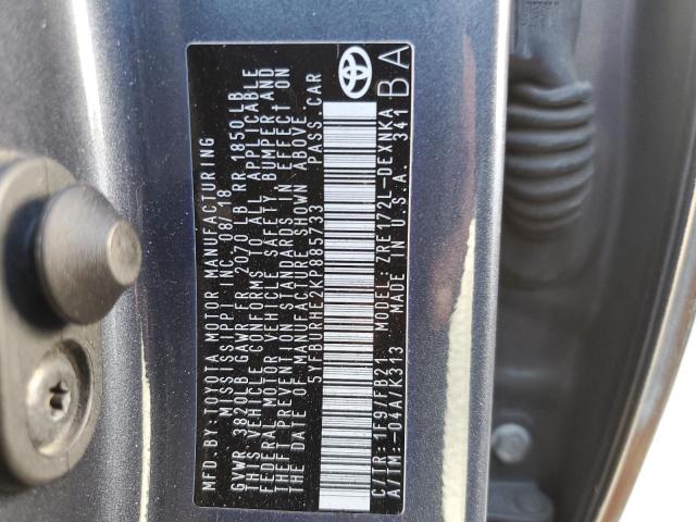 Photo 10 from auction – 2019 TOYOTA COROLLA L with VIN 5YFBURHE2KP885733