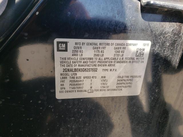Photo 10 from auction – 2016 CHEVROLET EQUINOX LS with VIN 2GNALBEK6G6207602