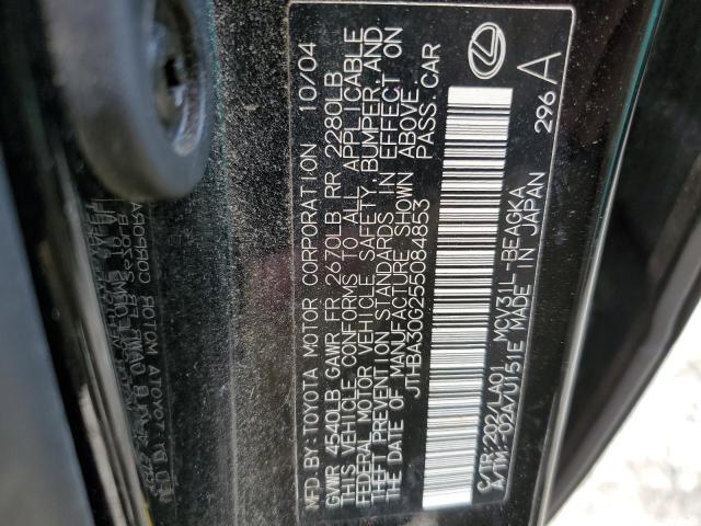 Photo 10 from auction – 2005 LEXUS ES 330 with VIN JTHBA30G255084853
