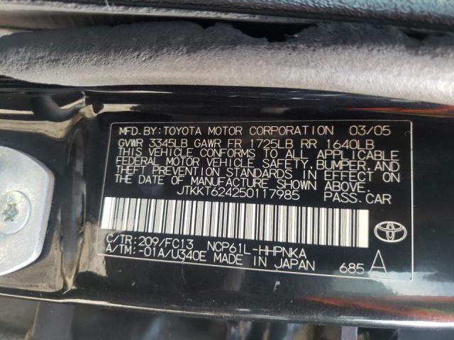 Photo 10 from auction – 2005 SCION XA with VIN JTKKT624250117985
