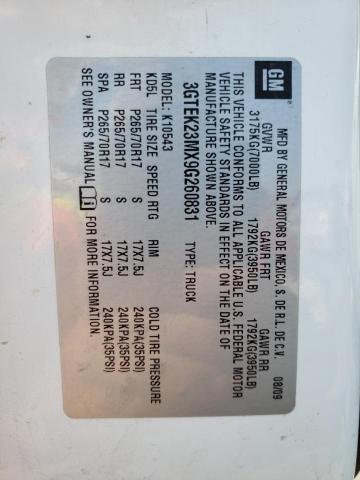 Photo 10 from auction – 2009 GMC SIERRA K15 with VIN 3GTEK23MX9G260831