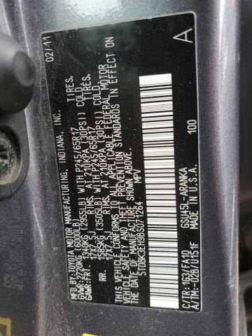 Photo 10 from auction – 2011 TOYOTA HIGHLANDER with VIN 5TDBK3EH9BS071264