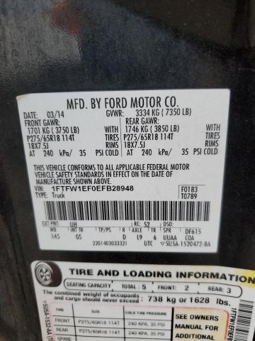 Photo 10 from auction – 2014 FORD F150 SUPER with VIN 1FTFW1EF0EFB28948