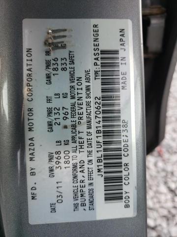 Photo 10 from auction – 2011 MAZDA 3 I with VIN JM1BL1UF1B1470622
