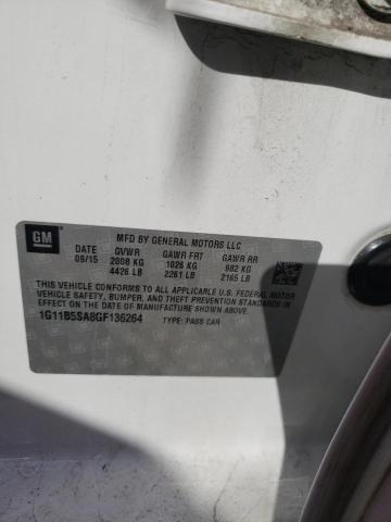 Photo 10 from auction – 2016 CHEVROLET MALIBU LIM with VIN 1G11B5SA8GF136264