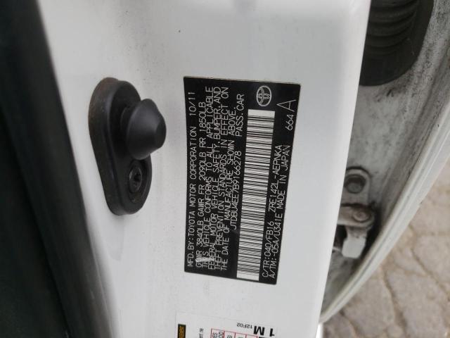 Photo 10 from auction – 2011 TOYOTA COROLLA BA with VIN JTDBU4EE7B9166278