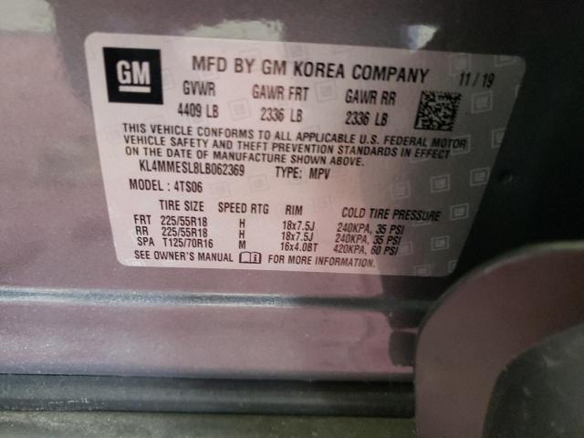 Photo 10 from auction – 2020 BUICK ENCORE GX with VIN KL4MMESL8LB062369