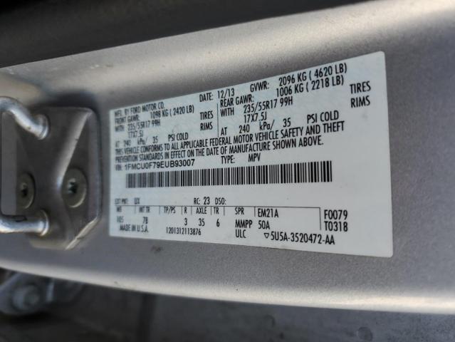Photo 10 from auction – 2014 FORD ESCAPE S with VIN 1FMCU0F79EUB93007