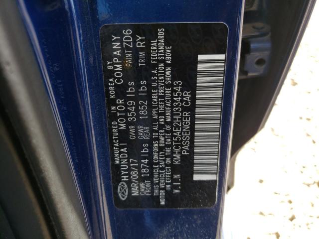 Photo 10 from auction – 2017 HYUNDAI ACCENT SE with VIN KMHCT5AE2HU334543