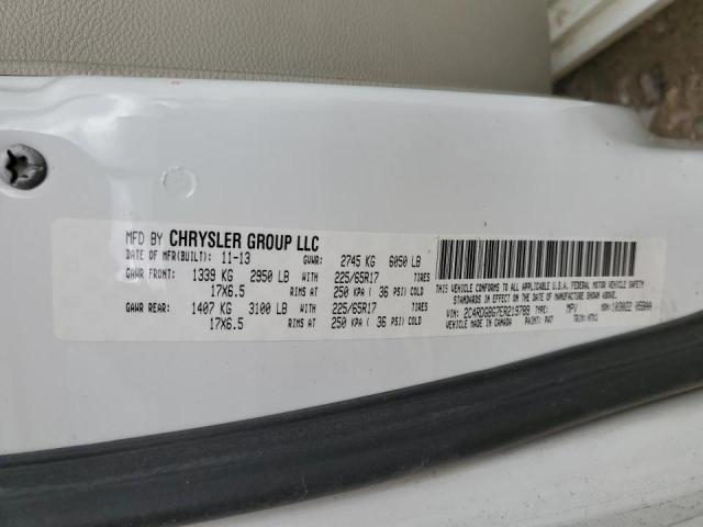 Photo 10 from auction – 2014 DODGE GRAND CARA with VIN 2C4RDGBG7ER219789