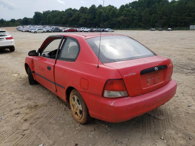 Photo 3 from auction – 2001 HYUNDAI ACCENT with VIN KMHCF35G21U094519