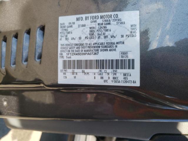 Photo 10 from auction – 2009 FORD RANGER SUP with VIN 1FTZR45E09PA07267