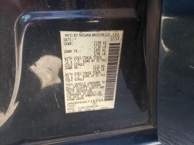 Photo 10 from auction – 2014 NISSAN FRONTIER S with VIN 1N6AD0FR3EN716199