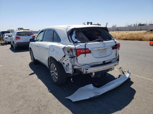 Photo 3 from auction – 2016 ACURA MDX TECHNO with VIN 5FRYD4H44GB001703