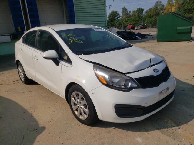 KIA RIO LX 2014 with VIN KNADM4A38E6326622 - Photo from auction