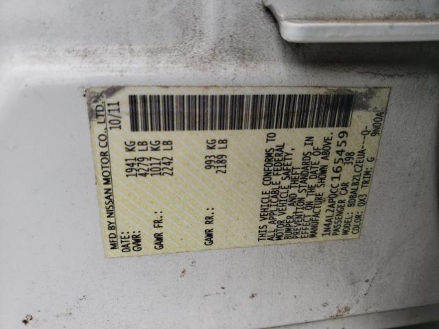 Photo 10 from auction – 2012 NISSAN ALTIMA BAS with VIN 1N4AL2AP0CC165459