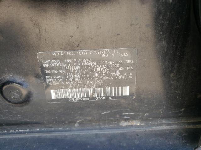 Photo 10 from auction – 2010 SUBARU FORESTER 2 with VIN JF2SH6DC4AH734704