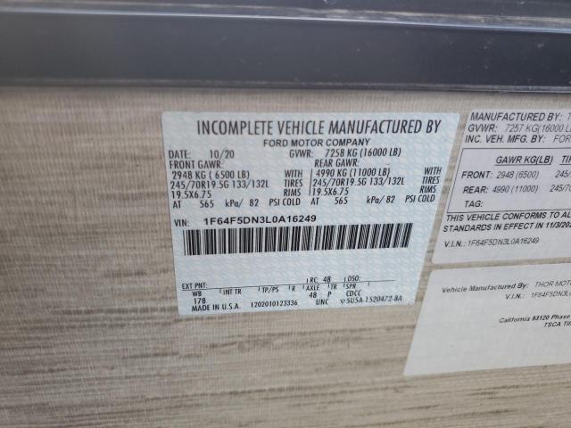 Photo 10 from auction – 2021 THOR MOTOR COAC with VIN 1F64F5DN3L0A16249
