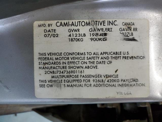 Photo 10 from auction – 2003 CHEVROLET TRACKER ZR with VIN 2CNBJ734736901161