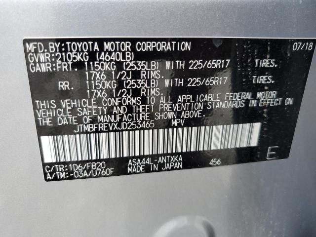 Photo 10 from auction – 2018 TOYOTA RAV4 LE with VIN JTMBFREVXJD253465