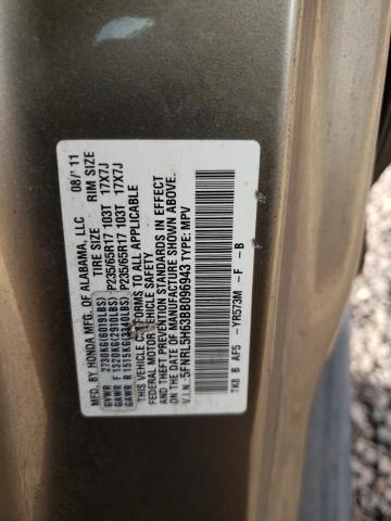 Photo 10 from auction – 2011 HONDA ODYSSEY EX with VIN 5FNRL5H63BB096943
