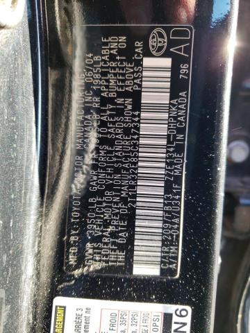 Photo 10 from auction – 2005 TOYOTA COROLLA MA with VIN 2T1LR32E85C347344