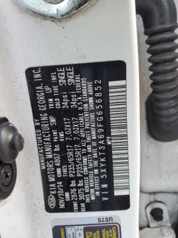 Photo 10 from auction – 2015 KIA SORENTO LX with VIN 5XYKT3A69FG656852