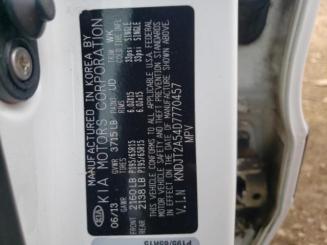 Photo 10 from auction – 2013 KIA SOUL with VIN KNDJT2A54D7770457